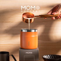 Japanese momo coffee table Cup 316 stainless steel portable hand punch ear Coffee Cup for men and women