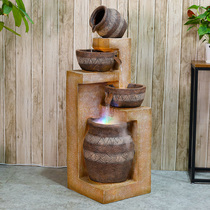 Floss fountain floor ornaments home living room feng shui wheel Zhaocai shop front decorations opening gifts to give away