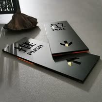 Wangxing Acrylic sliding door sticker Glass door push-pull prompt door sticker Warm reminder card push-pull card creative sticker left and right moving door number Support custom logo card Custom indicator card brand