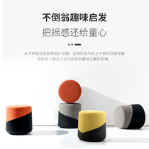 Fabric small stool net red round low stool Household modern simple living room stool Sofa coffee table stool Tumbler stool