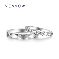 VENVOW18k gold wedding courting wedding ring for the ring couple a pair of platinum diamond engagement rings