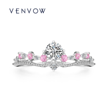 VENVOW COURTING DIAMOND RING 18k Platinum 10 DIAMOND CROWN RING 20 DIAMOND RING Ring Wedding Original Design