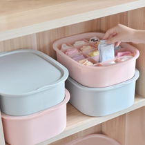 Pants head storage box box inner pants box Childrens small plastic storage box multi-grid large capacity girls