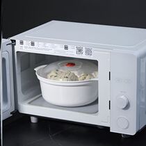 Microwave steamer steamer large special thickened kitchen plastic bowl microwave oven bowl heater double utensils