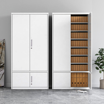 Financial credential cabinet Office Archive cabinet 3 section Information cabinet office bookcase with locked glass locker