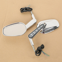 Suitable for Harley VRSCF 09-17 rearview mirror modified LED light mirror rear mirror rear mirror