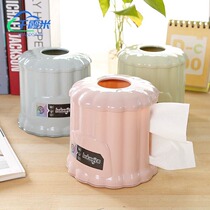 creative desktop roll tube cylinder tea table napkin paper storage box tissue roll paper box living room bathroom tissue box