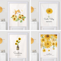 Curtain short half curtain Non-perforated toilet Toilet Anti-light transmission Simple waterproof sunscreen insulation