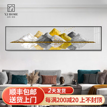 Yu Jun Nordic Living Room Decoration Painting Sofa Background Wall Modern Minima Mural Banner Light Extravagant Atmospheric Bedroom Hanging Painting