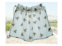 Mengdodo cartoon dual-purpose shade cute bear shade window shade cloth children's sunscreen retractable curtain