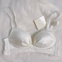 Deep alley hominin sexy lingerie women small breasts coalestation to collect auxiliary milk drooping anti-steel ring girl latex bra suit