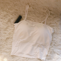 Deep alleys camisole Vest Womens belt chest pad students short inner-set bra one-piece chest wrap