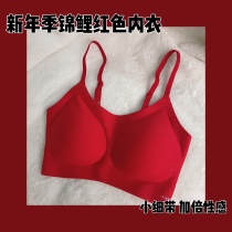 Size No size onessize Large red suit Classic style Vest Type without steel ring No Mark Underwear this life red bra