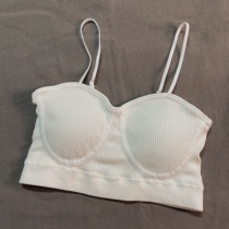 Small harnesses vest female inner lap with chest cushion integrated lingerie summer outside wearing sexy beauty back thread slapped bottom strain blouse