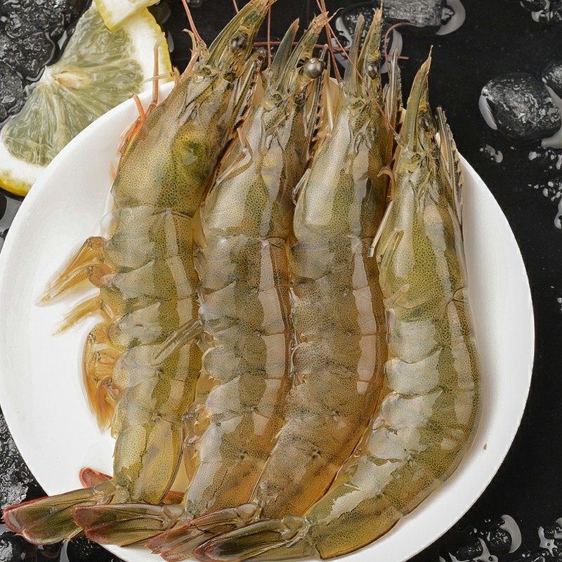 青岛鲜活大虾新鲜冷冻基围虾3斤