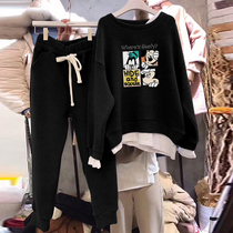 2022 Spring and Autumn New Korea Dongdaemun Loose Clothing Suit Fashion Display Slim Leisure Sports Two Sets Female Tide