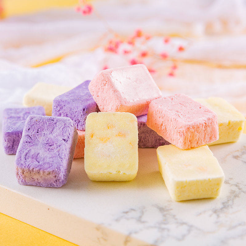 百事一口阳光冻干生牛乳活菌酸奶块3盒