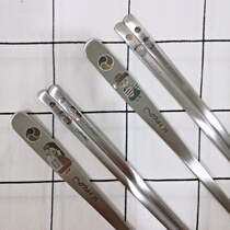 Korean bride and groom spoon chopsticks stainless steel tableware set Korean silver metal solid Korean flat chopsticks