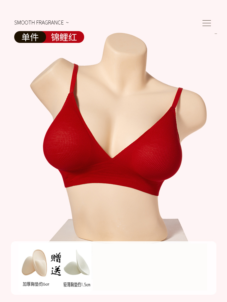 韩国外扩型胸内衣女小胸聚拢显胸大无痕美背胸衣无钢圈文胸罩舒适