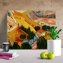 Painting diy oil color painting hand-hung painting filling color living room landscape adult decompression digital oil painting decorative painting