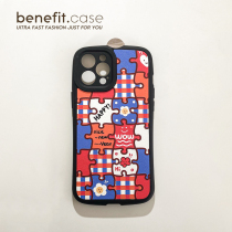 Benefit Japan-ROK ins color puzzle application Apple 13promax mobile phone shell original iphone12mini creative xsmax grain xr silica gel 8p