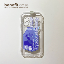 Benefit personality ice drinks creative application Apple 13promax transparent mobile phone shell iphone12mini protective sleeve xsmax new xr fashion 8pl