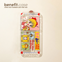 Benefit Japan-ROK and US Teenage Cartoon applies Apple 13promax mobile phone shell iphone12mini transparent xsmax cartoon xr soft silica gel 8p