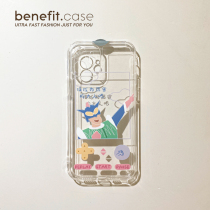 Benefit cartoon Little new Superman applies Apple 13promax mobile phone shell iphone12mini protective sleeve xsmax creative xr fun 8plus overdraft