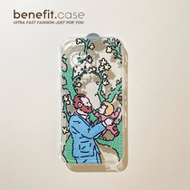 Benefit Korea ins wind Van Gogh application Apple 13promax mobile phone shell iphone12mini protective sleeve xsmax creative xr new 8pl