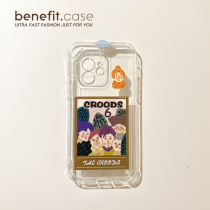 Benefit creative retro original people apply Apple 13promax cartoon mobile phone shell iphone12mini protective sleeve xsmax personality xr anti-fall 8pl
