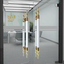 High-grade stainless steel door handle double door sliding door box wooden door clothing store glass sliding door handle customization