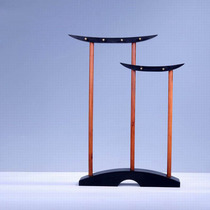 Mahogany pen holder brush hanging large antique pen shelf retro suit ebony wood brush shelf brush hanger