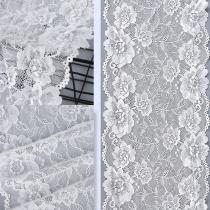 Yards cm width White Black Elastic Lace Fabric DIY Crafts S