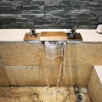 Bathhouse Spa Bubble Pool Tap Sauna Bath Pool Out Water Faucet Bath Waterfall Faucet Brass Hot And Cold Concealed valve