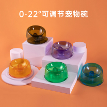 Small red chestnut cat bowl Dog bowl Cat food bowl Dog bowl Cat food bowl Cat food bowl Cat food bowl Protection cervical spine anti-knock Pet food bowl