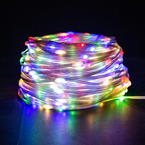 Led festoon lamp string lamp Full Star Outdoor waterproof rice grain lamp Solar leather line light millet lamp Sesame Lamp