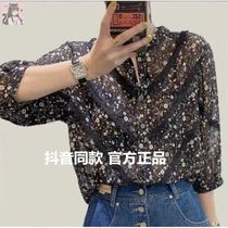 Xunshi Cai Tong Mei clothing firm Chu Yin 2021 early autumn new fashion trend casual sleeve shirt