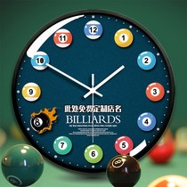 Billiards Hall Customized Wall Wall Club Room Personality Decoration Quartz Club Mute Clock Clock