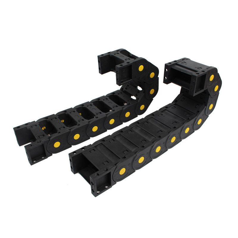 尼龙拖链坦克链tl30封闭式耐磨电缆保护链条桥式增强机床穿线拖链