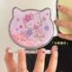 키티 Quicksand Small Mirror Katie Cat Doubled Mirror 휴대용 접이식 핸드 헬드 Quicksand Hello KT 메이크업 미러 키티 Quicksand Small Mirror Katie Cat Doubled Mirror 휴대용 접이식 핸드 헬드 Quicksand Hello KT 메이크업 미러
