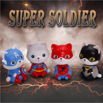 Creative cartoon animal car shaking head Doll anime cat cake baking decoration car carrying ornaments