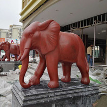 Large glass fiber reinforced plastic elephant sculpture custom outdoor cartoon sculpture custom source factory