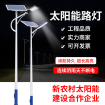 Light Speed Da Solar Street Lamp 6 m Works Waterproof Outdoor Lamp High Pole Lamp Super Bright New Rural Pick Arm Street Lamp Pole 8
