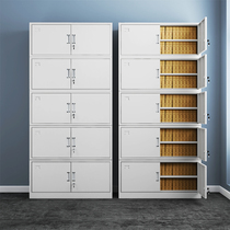 Office split five-section filing cabinet Certificate cabinet Tin full body office cabinet with lock Financial data file cabinet