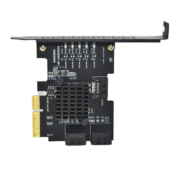 Leuten PCI-E3.0 ~ 2 포트 5- 포트 SATA3.0 확장 카드 JMB585 메인 제어 JMB582 칩 어댑터 카드 Leuten PCI-E3.0 ~ 2 포트 5- 포트 SATA3.0 확장 카드 JMB585 메인 제어 JMB582 칩 어댑터 카드