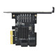 Leuten PCI-E3.0 ~ 2 포트 5- 포트 SATA3.0 확장 카드 JMB585 메인 제어 JMB582 칩 어댑터 카드 Leuten PCI-E3.0 ~ 2 포트 5- 포트 SATA3.0 확장 카드 JMB585 메인 제어 JMB582 칩 어댑터 카드
