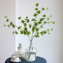 Hand Feel Moisturizing Japan Hanging Bell Leaf Emulation Plant Nets Red Mall Store Decorations shoots green plant horse drunkenness