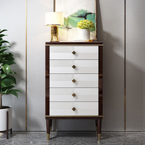 Jiyou home furniture modern simple sideboard cabinet into the living room bedroom storage large capacity light luxury solid wood bucket cabinet