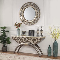 European-style porch light luxury end scenery Taipei European style very simple style entrance cabinet modern simple entrance table