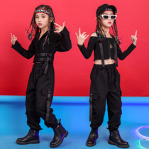 Girl Jazz Dance Costume Children Hip Hop Street Dance Work Dress Pants Suit Little Girl Walking Show Suit Show Boomer Cool